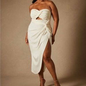 ELOQUII White MIDI Dress size 24